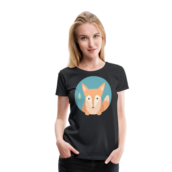 Little Fox | Women’s Premium T-Shirt - black